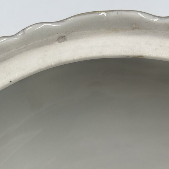 VTG Japanese‎ Porcelain Moriage Hand Painted 2 Handles Covered Serving Bowl Gold - Picture 11 of 15